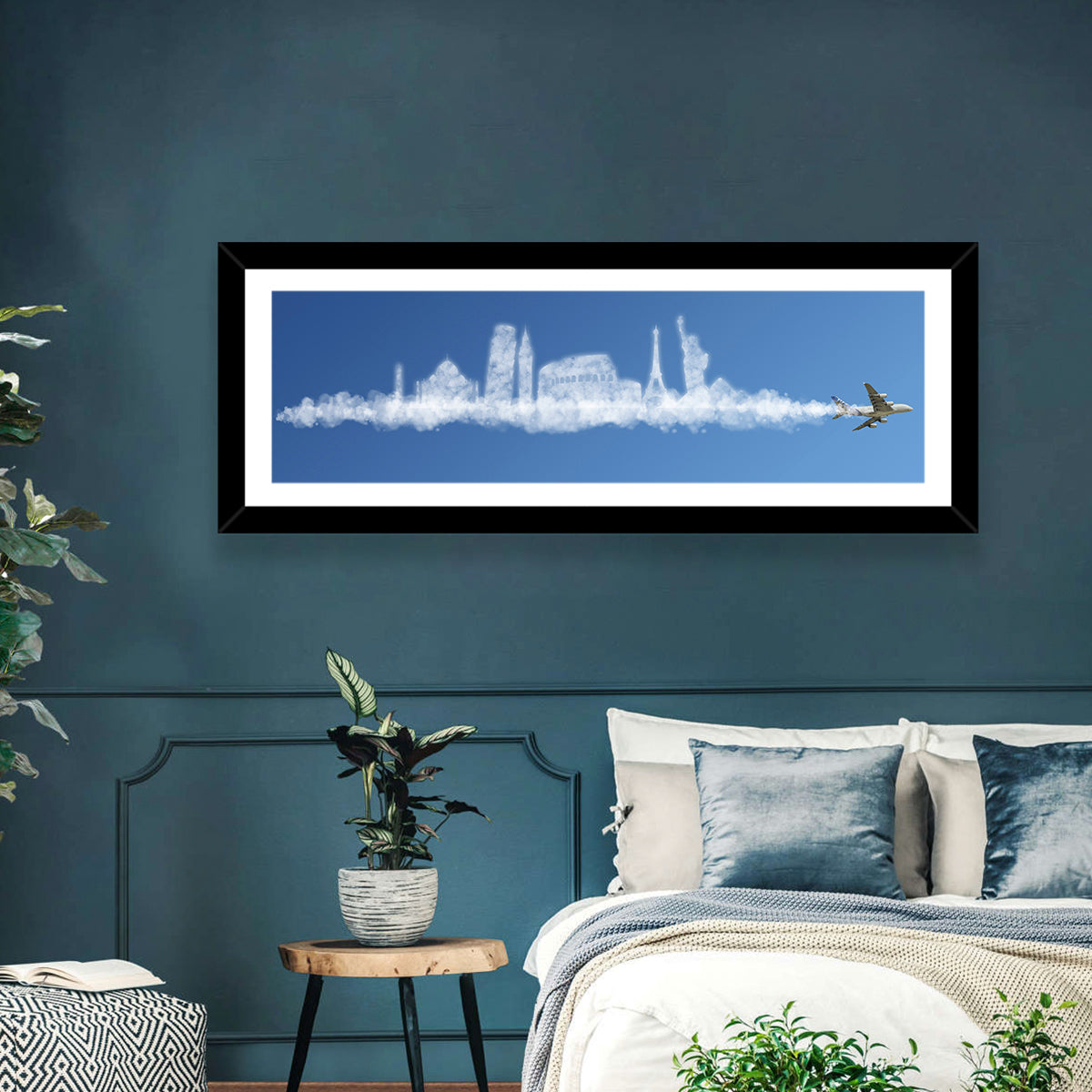World Tour Cloud Skyline Wall Art