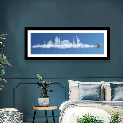 World Tour Cloud Skyline Wall Art