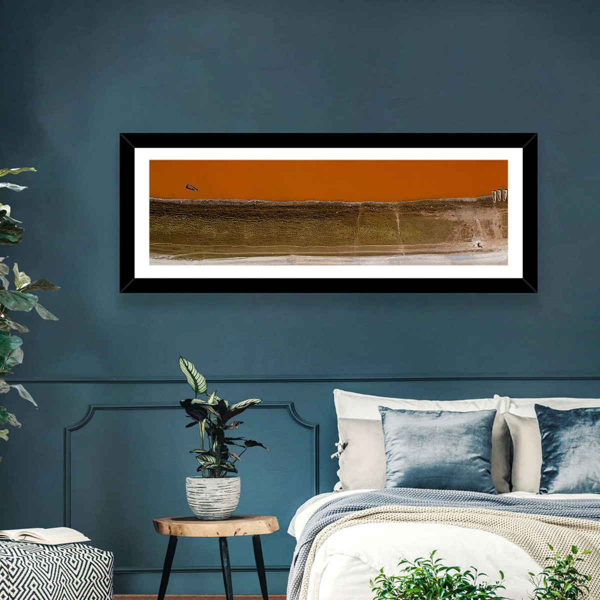 Lake Retba Aerial View Wall Art