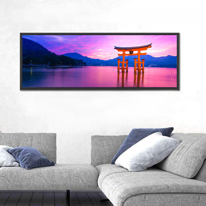 Miyajima Torii at Sunset Wall Art