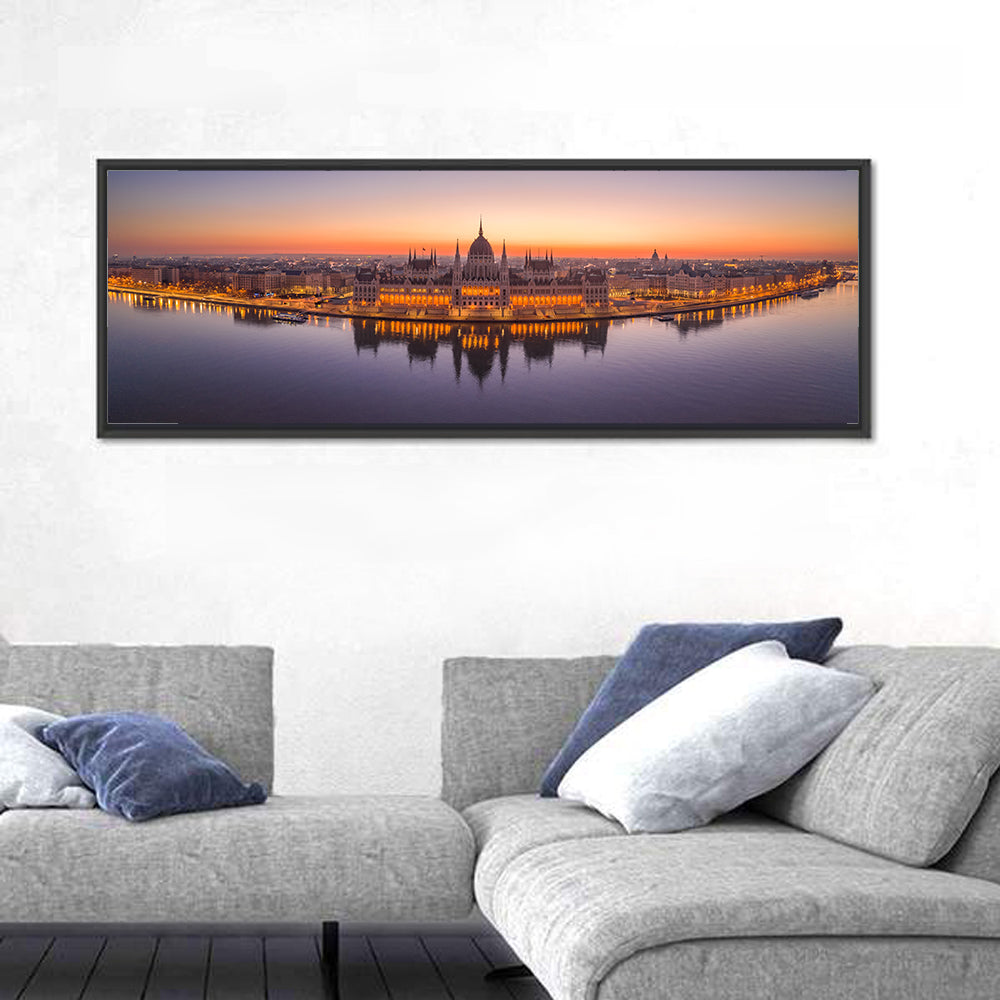 Hungarian Parliament at Dusk Wall Art