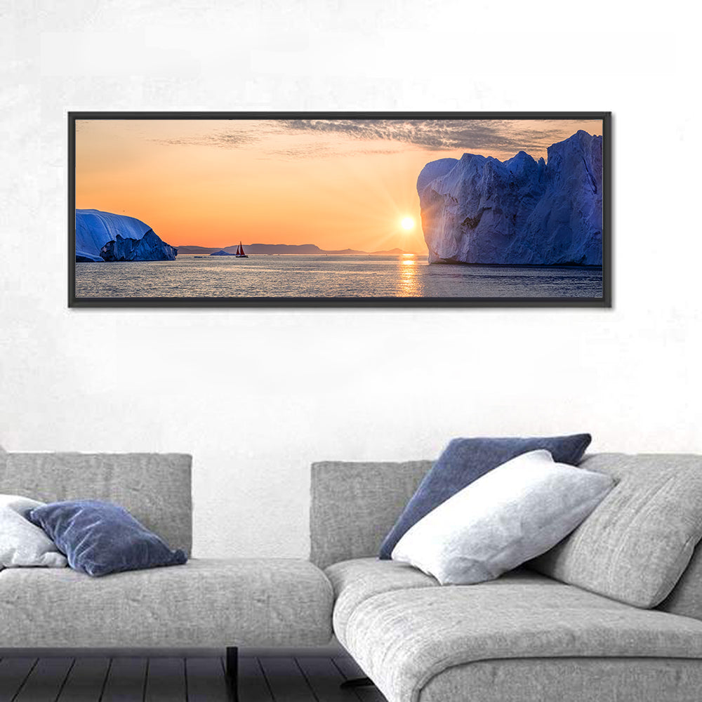 Ilulissat Glacier Sunset Wall Art