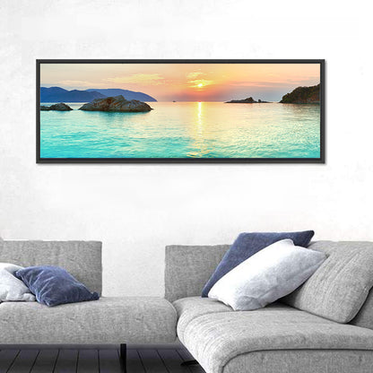 Con Dao Sunrise Over Turquoise Sea Wall Art