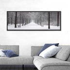 Snow Covered Park Lane Wall Art