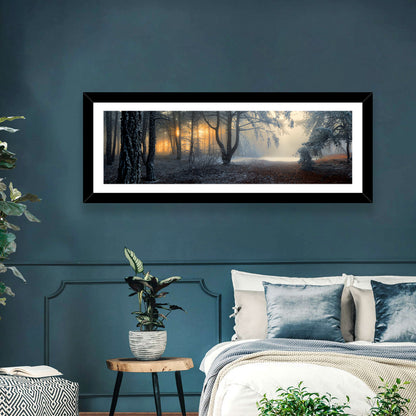 Frosted Forest Morning Light Wall Art