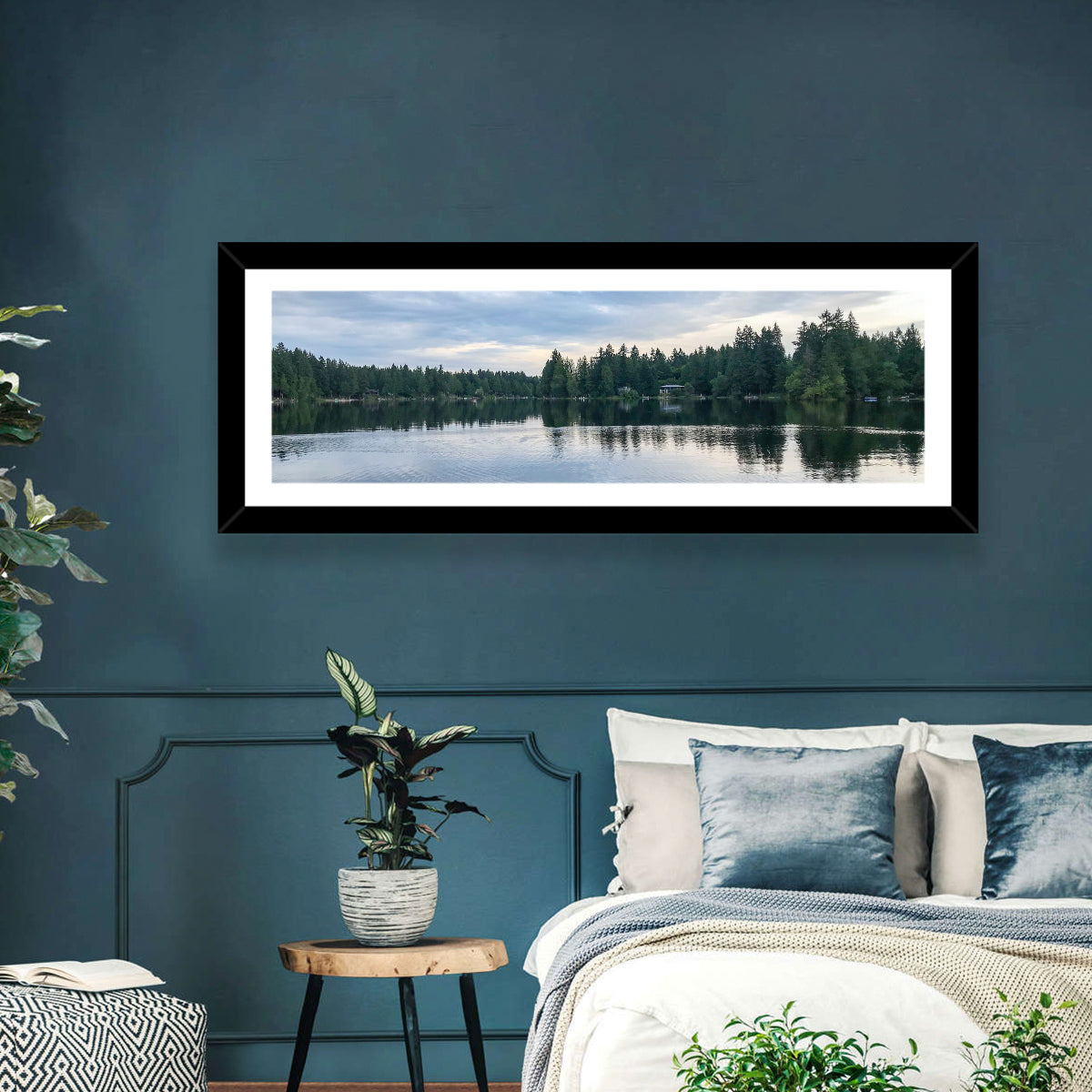 Beaver Lake Park Sunrise Reflection Wall Art