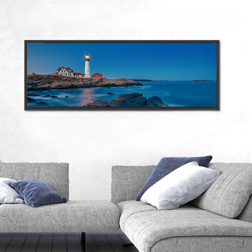 Portland Head Light at Dusk Wall Art