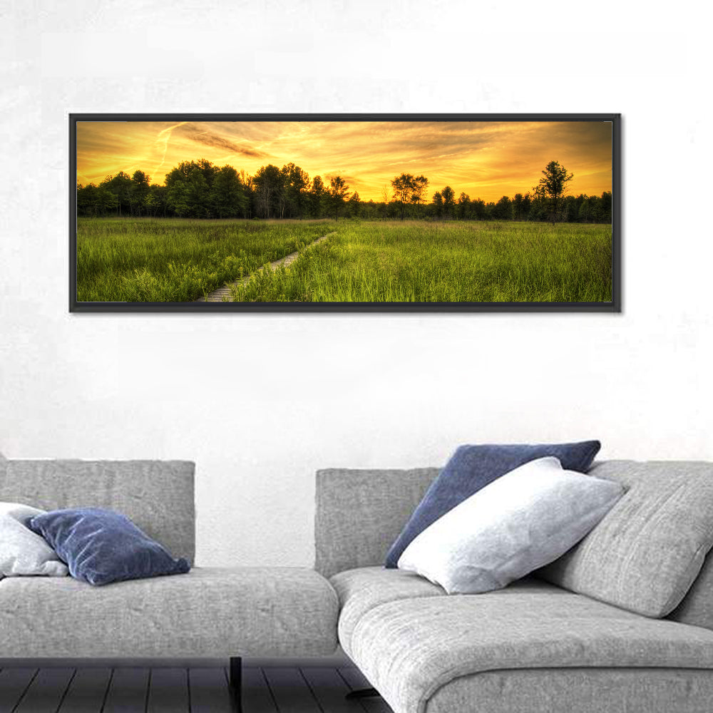Irwin Prairie Boardwalk Sunset Wall Art