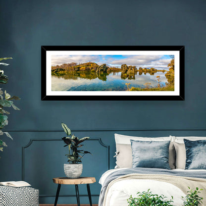 Myvatn Volcanic Rock Reflections Wall Art