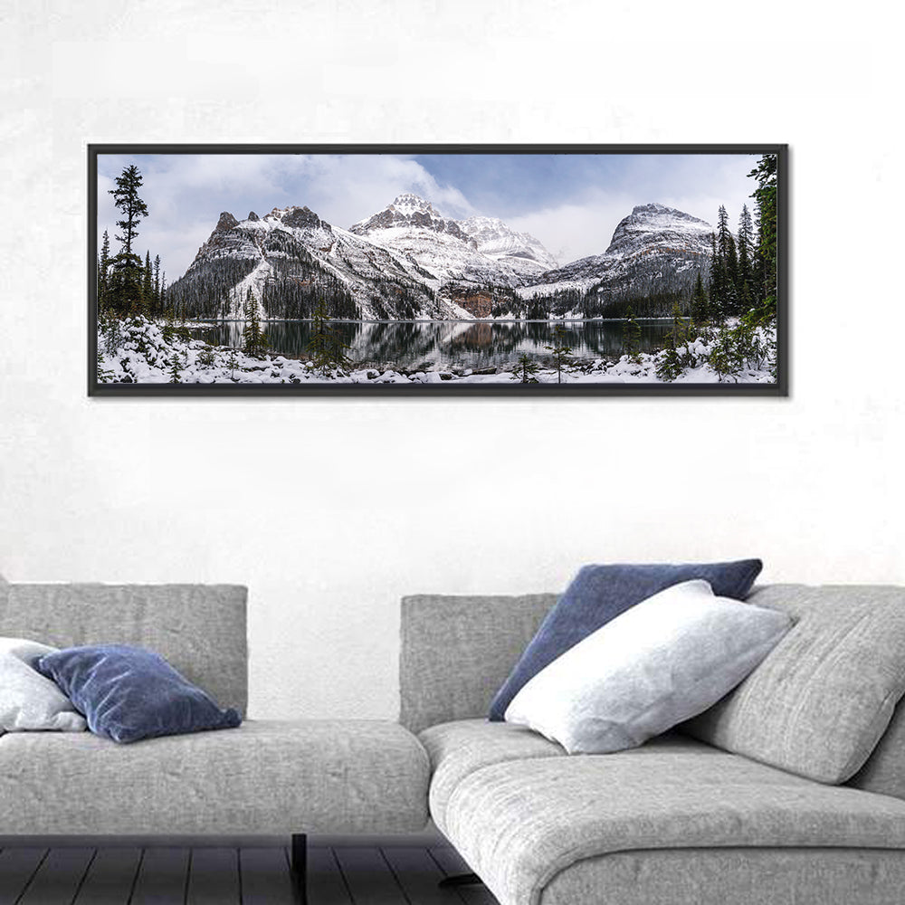 Lake O Hara Winter Reflection Wall Art