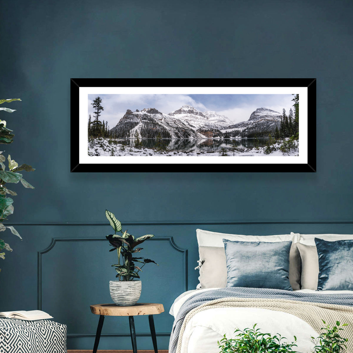 Lake O Hara Winter Reflection Wall Art