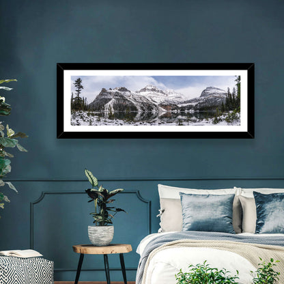 Lake O Hara Winter Reflection Wall Art