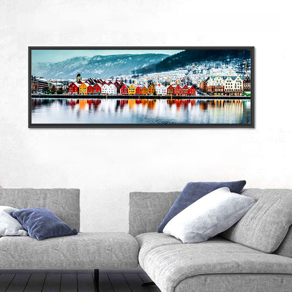 Bryggen Waterfront, Bergen Wall Art