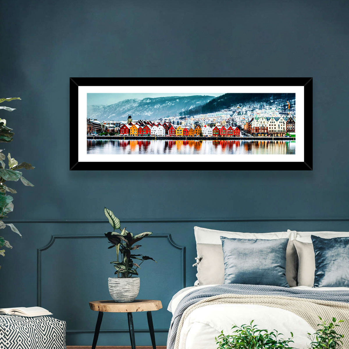 Bryggen Waterfront, Bergen Wall Art