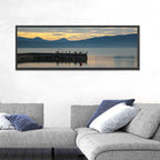 Lake Vrana Pier at Sunset Wall Art