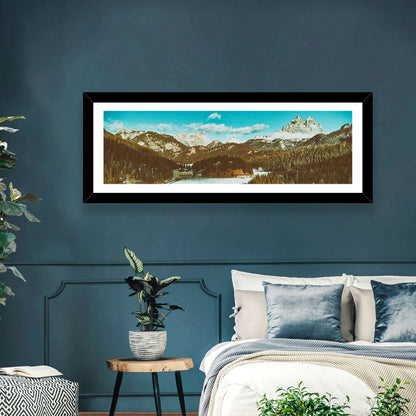 Lago Di Misurina Winter View Wall Art