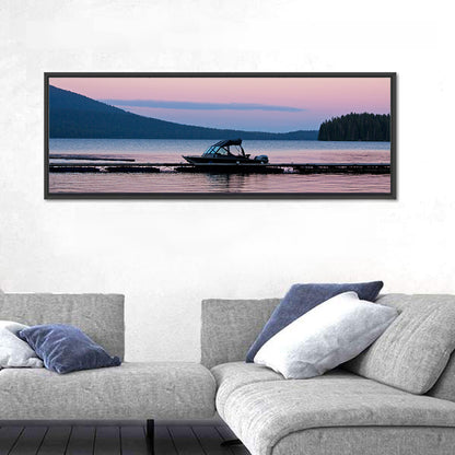 Odell Lake Dock at Twilight Wall Art