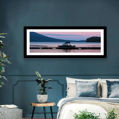 Odell Lake Dock at Twilight Wall Art