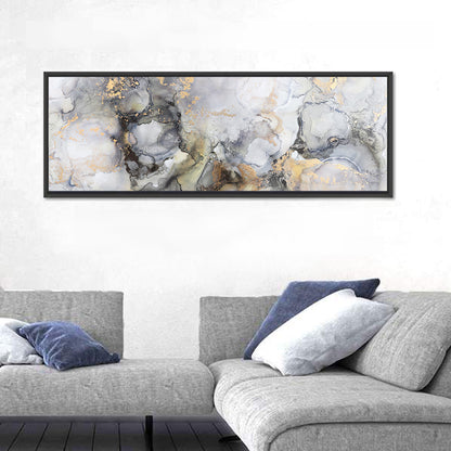 Gold Foil Marble Abstract Wall Art