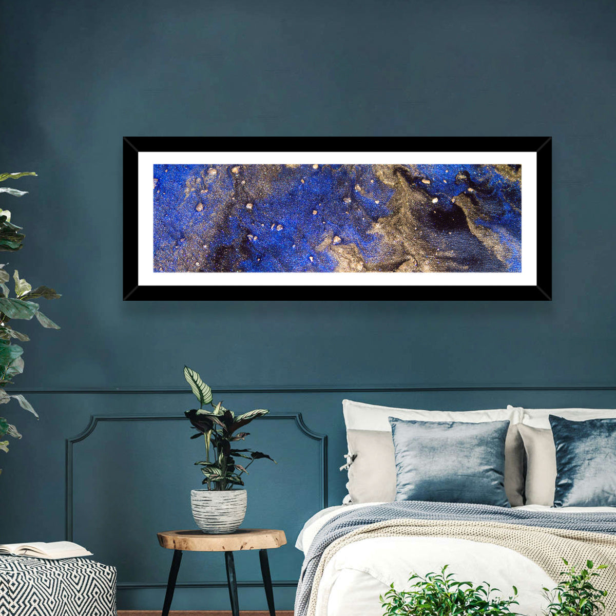 Blue Rush Abstract Wall Art