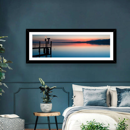 Lake Geneva Sunrise Pier Wall Art