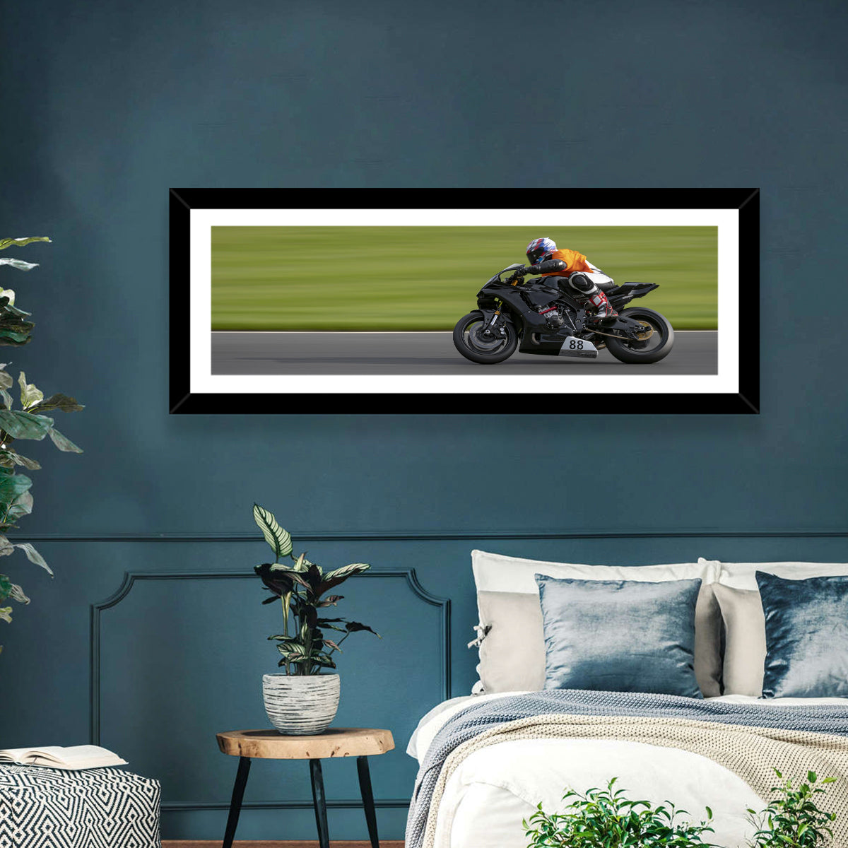 Motorcycle Racer No. 88 Wall Art