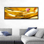 Buddha Hands with Lotus Wall Art