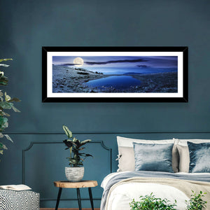 Mountain Lake at Night Wall Art