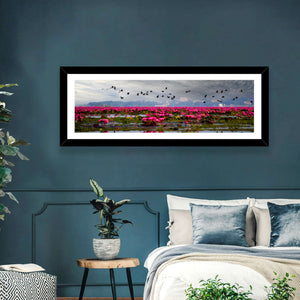 Red Lotus Lake Wall Art