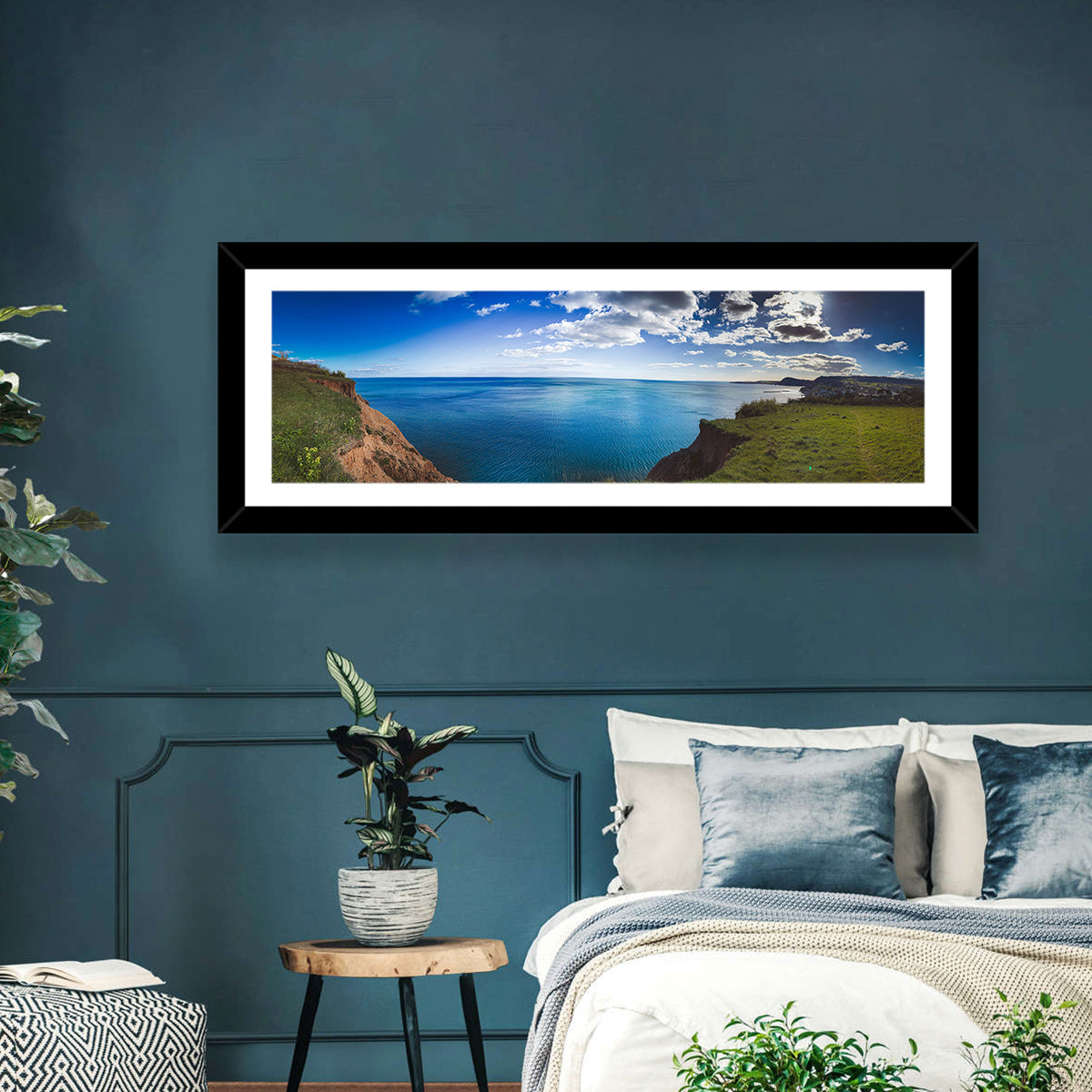Sidmouth Cliffs and Sea View Wall Art