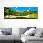 Seealpsee Footbridge Alpine Lake Wall Art