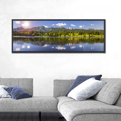 Bavarian Alpine Lake Reflection Wall Art