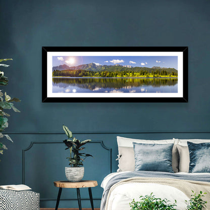 Bavarian Alpine Lake Reflection Wall Art