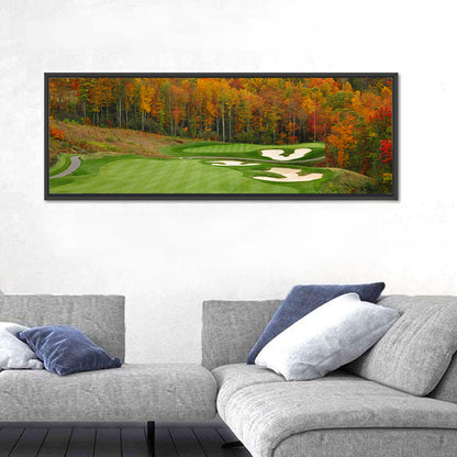 North Carolina Autumn Golf Course Wall Art
