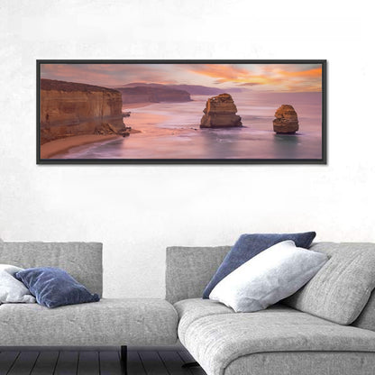 Twelve Apostles Sunset Sea Stacks Wall Art