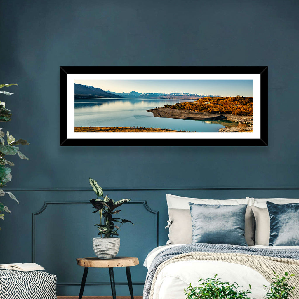 Lake Pukaki Golden Hour with Mount Cook Wall Art