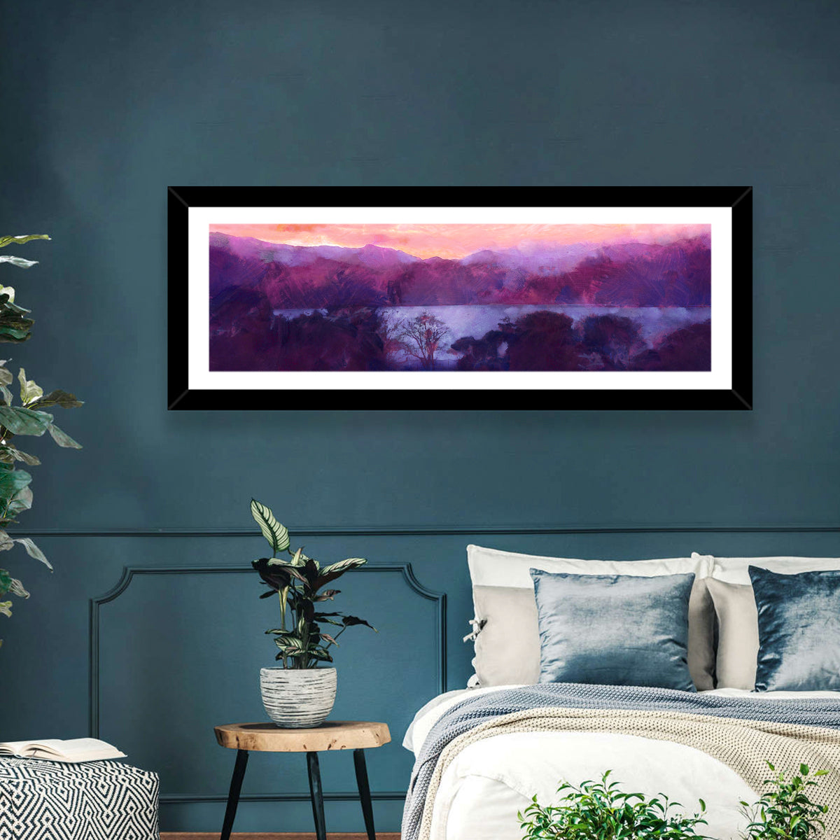 Forest Lake at Dusk Wall Art