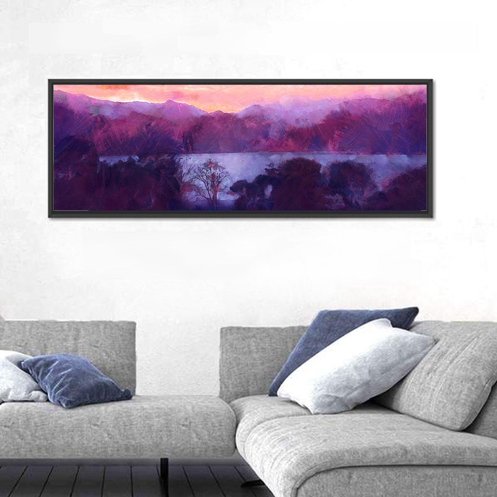 Forest Lake at Dusk Wall Art