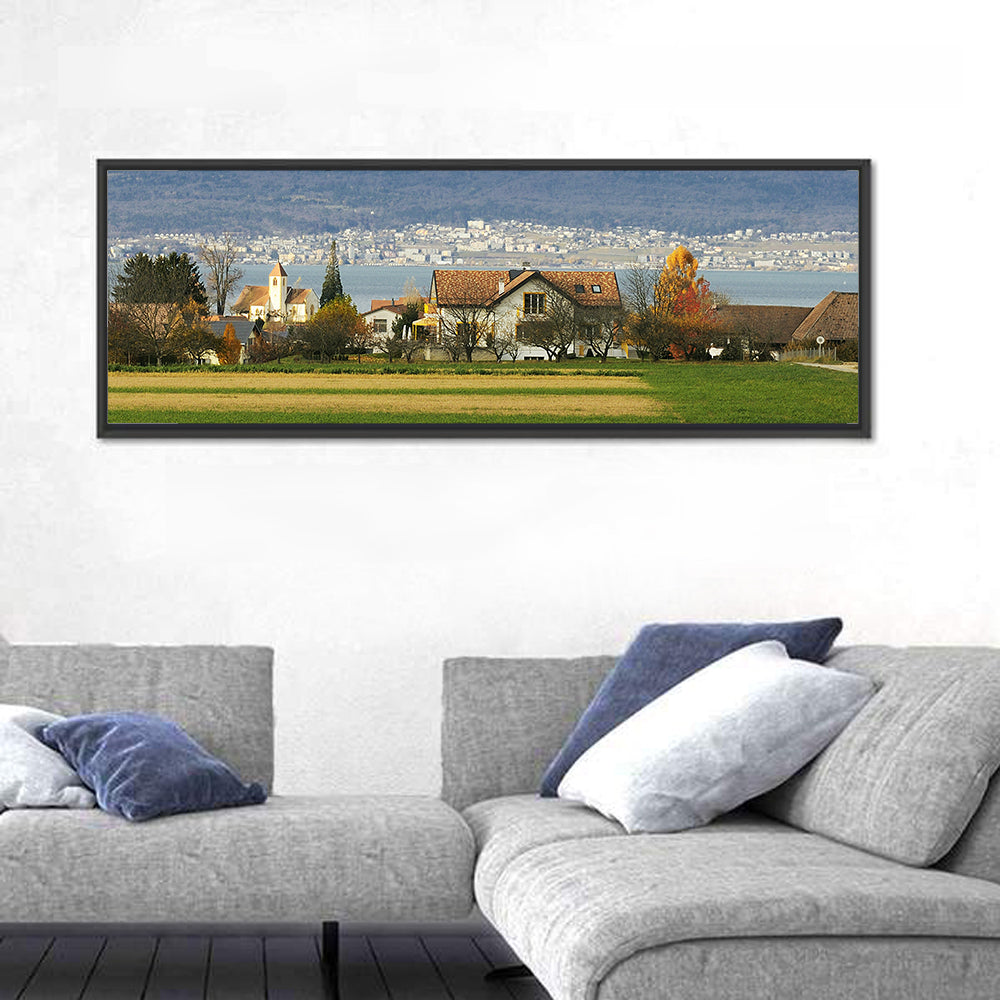 Lake Neuchatel Countryside View Wall Art