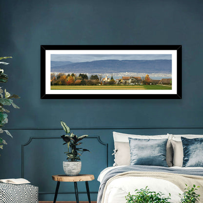 Lake Neuchatel Countryside View Wall Art