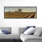 Rustic Provence Lavender Rows at Golden Hour Wall Art