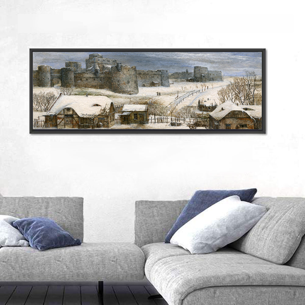 Snowbound Medieval Fortress Wall Art