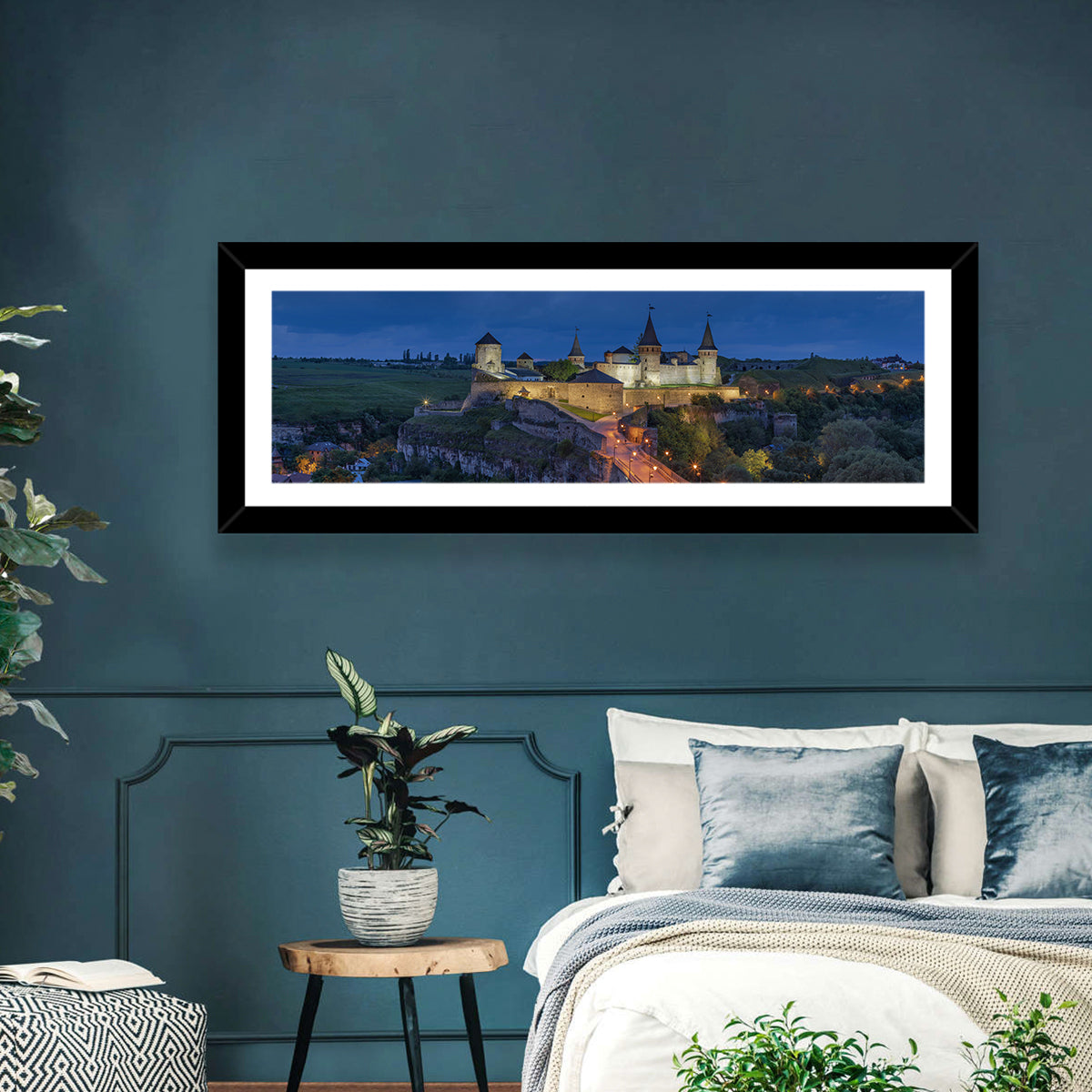 Kamianets-podilskyi Fortress at Dusk Wall Art