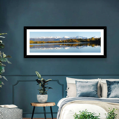 Anchorage Autumn Reflection and Chugach Mountains Wall Art