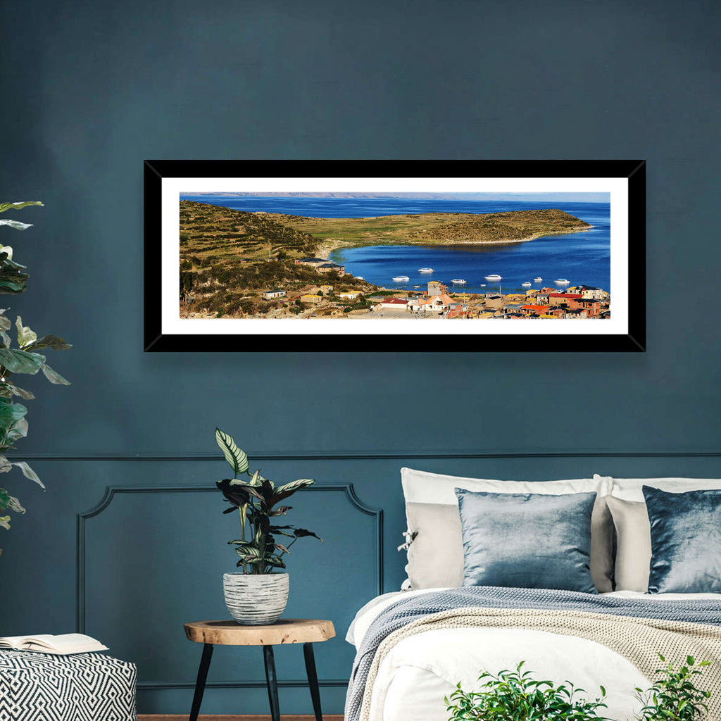 Isla Del Sol Village on Lake Titicaca Wall Art