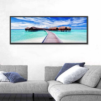 Maldives Overwater Bungalows Wall Art