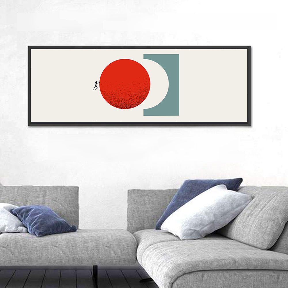 Accomplishment Concept with Red Circle Wall Art