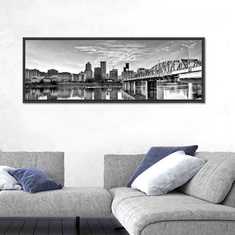 Portland Hawthorne Bridge Skyline Wall Art