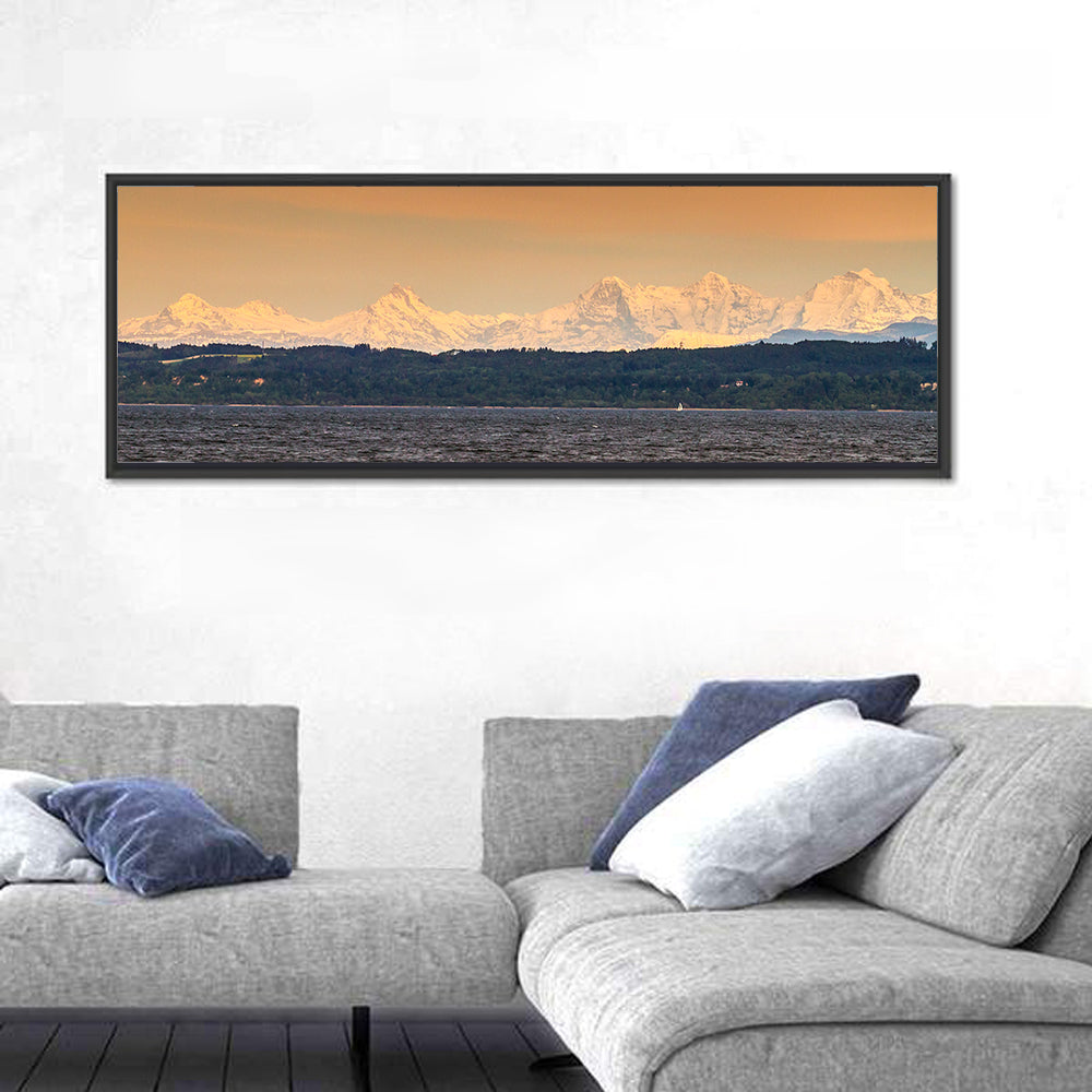 Lake Neuchatel Golden Hour Wall Art