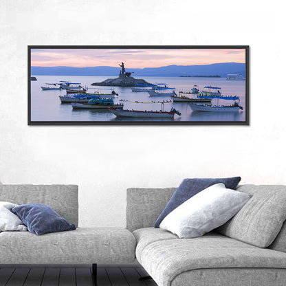 Lake Chapala Islet Sunrise Wall Art